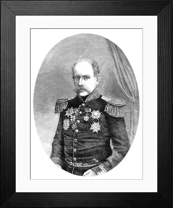 Framed Print : Count Gyldenstolpe, Grand Marshal of Sweden, 1860. Creator: Unknown Framed Print : Count Gyldenstolpe, Grand Marshal of Sweden, 1860. Creator: Unknown