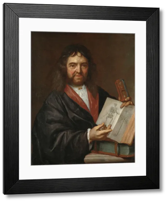 Framed Print : Olaus Rudbeck d.a. (1630-1702), 1687. Creator: Kaspar Kenckel Framed Print : Olaus Rudbeck d.a. (1630-1702), 1687. Creator: Kaspar Kenckel