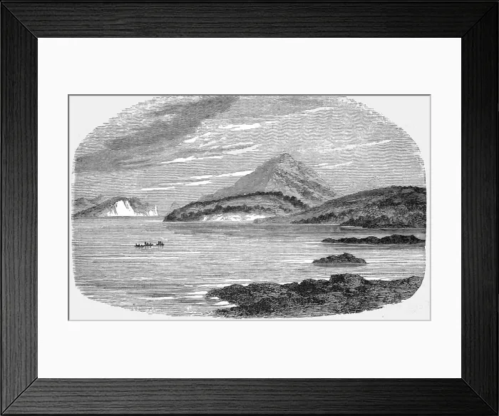 Framed Print : View in Magellan's Straits; Old South American Geographies, 1875. Creator: Unknown Framed Print : View in Magellan's Straits; Old South American Geographies, 1875. Creator: Unknown