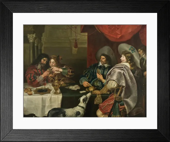 Framed Print : The Card Game. Creator: Cornelis de Vos Framed Print : The Card Game. Creator: Cornelis de Vos