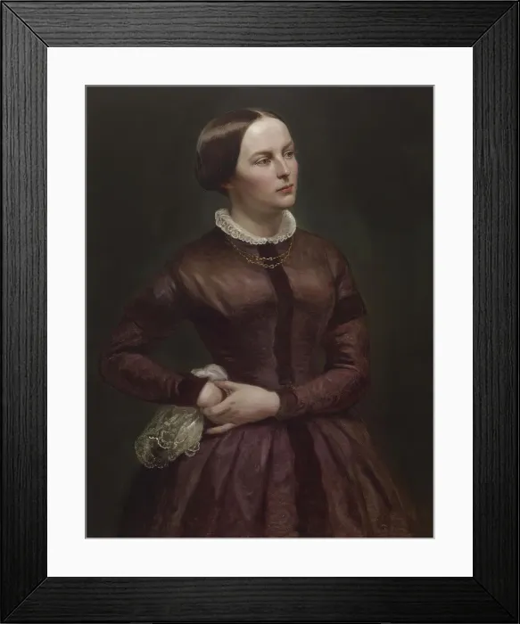 Framed Print : Portrait of Mary Buckler Woodville in Historical Costume, c1847. Creator: Carl Ferdinand Sohn Framed Print : Portrait of Mary Buckler Woodville in Historical Costume, c1847. Creator: Carl Ferdinand Sohn