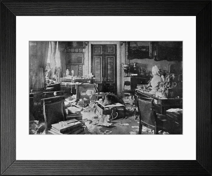 Framed Print : The Bolshevik Coup in Russia; The study of Tsar Alexander II, ancestor of Nicholas II... 1917. Creator: Unknown Framed Print : The Bolshevik Coup in Russia; The study of Tsar Alexander II, ancestor of Nicholas II... 1917. Creator: Unknown