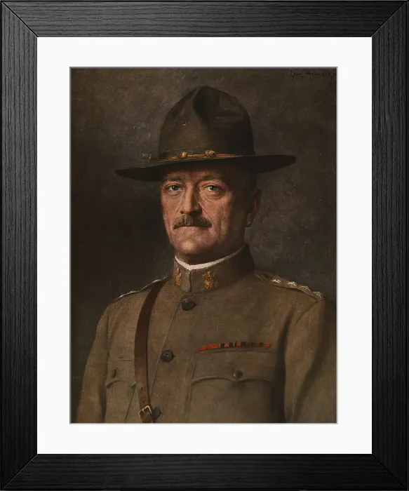 Framed Print : Le General Pershing, 1918. Creator: Leon Hornecker Framed Print : Le General Pershing, 1918. Creator: Leon Hornecker