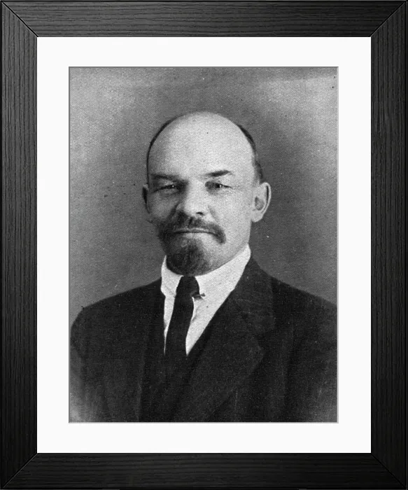 Framed Print : The Bolshevik Coup in Russia; Oulianov known as Lenin, 1917. Creator: Unknown Framed Print : The Bolshevik Coup in Russia; Oulianov known as Lenin, 1917. Creator: Unknown