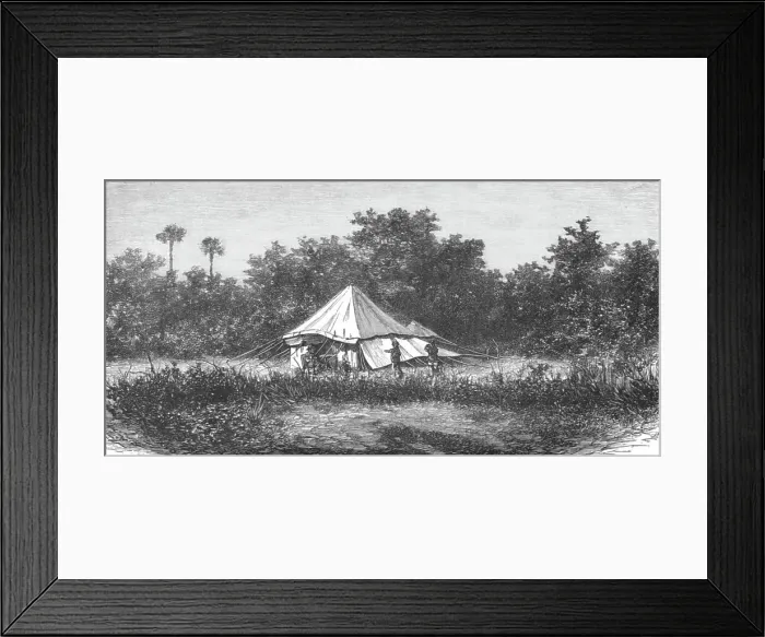 Framed Print : Sportsman's Tent in India; Notes on the Indian Wolf, Canis Pallipes. 1875. Creator: Charles Horne. Sportsman's Tent in India; Notes on the Indian Wolf, Canis Pallipes. 1875. Creator: Charles Horne Framed Print : Sportsman's Tent in India; Notes on the Indian Wolf, Canis Pallipes. 1875. Creator: Charles Horne. Sportsman's Tent in India; Notes on the Indian Wolf, Canis Pallipes. 1875. Creator: Charles Horne