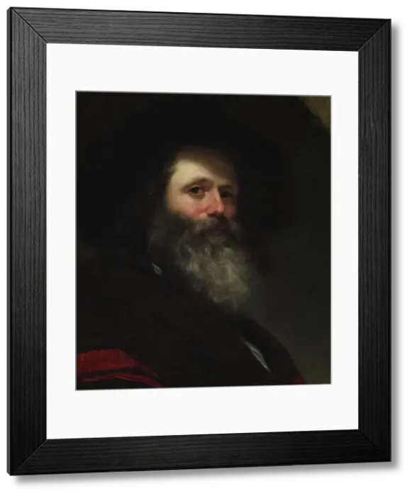 Framed Print : Self-Portrait, c1860. Creator: Charles Loring Elliott Framed Print : Self-Portrait, c1860. Creator: Charles Loring Elliott
