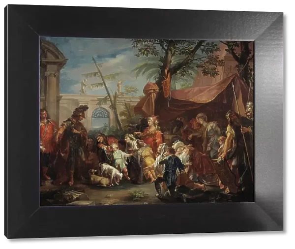 The Family of Darius Pleading to Alexander, mid-18th century. Creator: Gaspare Diziani
