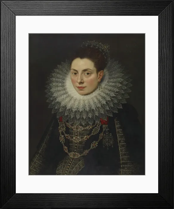 Framed Print : Portrait of a Noblewoman, 1617. Creator: Unknown Framed Print : Portrait of a Noblewoman, 1617. Creator: Unknown
