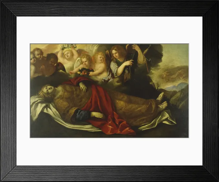 Framed Print : The Martyred St. Catherine of Alexandria with Angels, 1625-1650. Creator: Unknown Framed Print : The Martyred St. Catherine of Alexandria with Angels, 1625-1650. Creator: Unknown