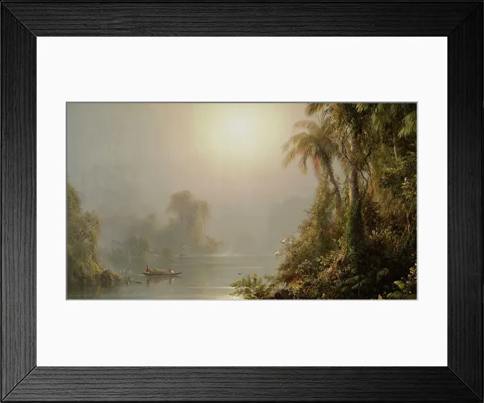 Framed Print : Morning in the Tropics, c1858. Creator: Frederic Edwin Church Framed Print : Morning in the Tropics, c1858. Creator: Frederic Edwin Church