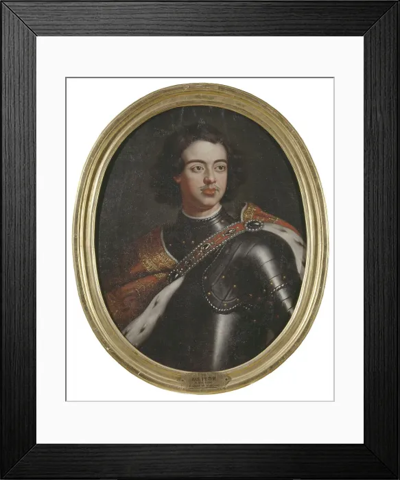 Framed Print : Peter I, 1672-1725, Emperor of Russia, c17th century. Creator: Anon Framed Print : Peter I, 1672-1725, Emperor of Russia, c17th century. Creator: Anon