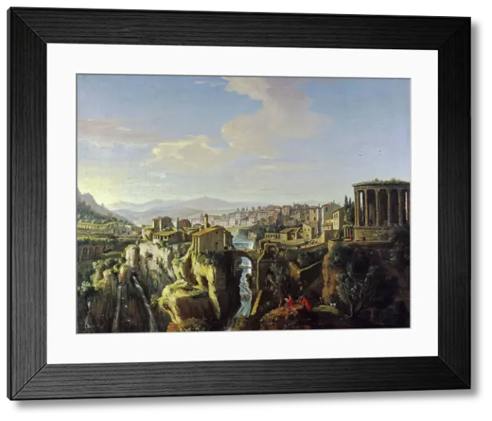 Framed Print : View of Tivoli, c1700. Creator: Gaspar van Wittell Framed Print : View of Tivoli, c1700. Creator: Gaspar van Wittell