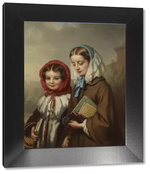 School Girls, 1860. Creator: George Augustus Baker