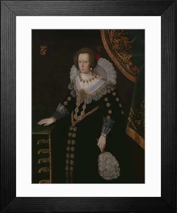 Framed Print : Unknown woman, formerly known as Sofia Gyllenhielm, 17th century. Creator: Jacob Heinrich Elbfas Framed Print : Unknown woman, formerly known as Sofia Gyllenhielm, 17th century. Creator: Jacob Heinrich Elbfas