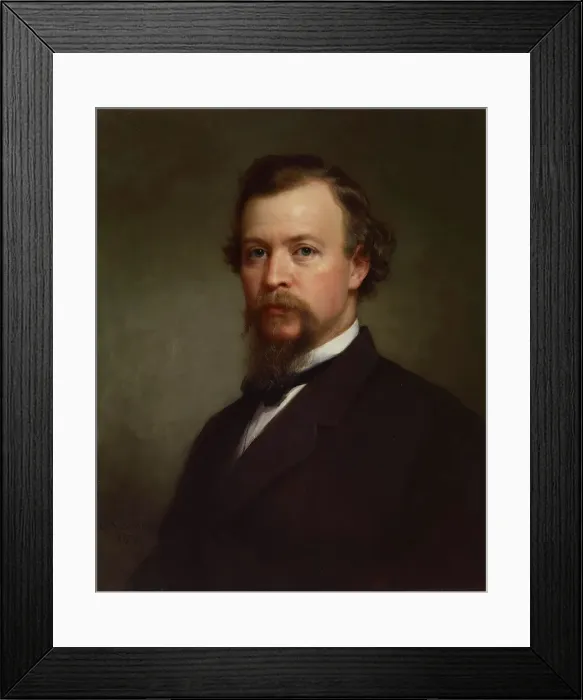 Framed Print : Portrait of the Artist, 1874. Creator: George Augustus Baker Framed Print : Portrait of the Artist, 1874. Creator: George Augustus Baker