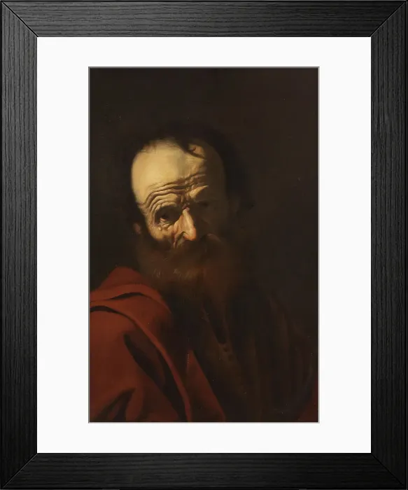 Framed Print : Portrait of an Old Man, unknown date. Creator: Anon Framed Print : Portrait of an Old Man, unknown date. Creator: Anon