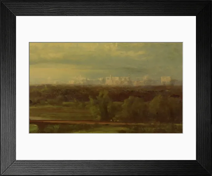 Framed Print : Visionary Landscape, 1867 / 1880. Creator: George Inness Framed Print : Visionary Landscape, 1867 / 1880. Creator: George Inness