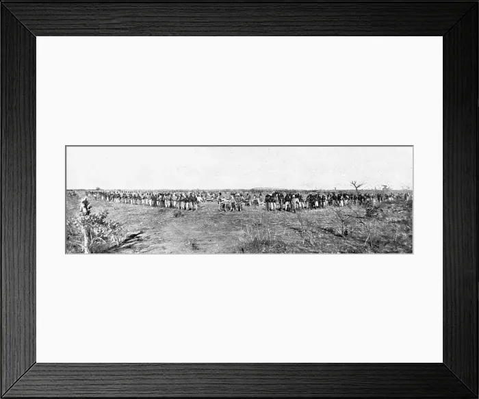 Framed Print : Distant Fronts, At Ouaddai; Fighting in Gazere, May 1916, 1917. Creator: Unknown Framed Print : Distant Fronts, At Ouaddai; Fighting in Gazere, May 1916, 1917. Creator: Unknown