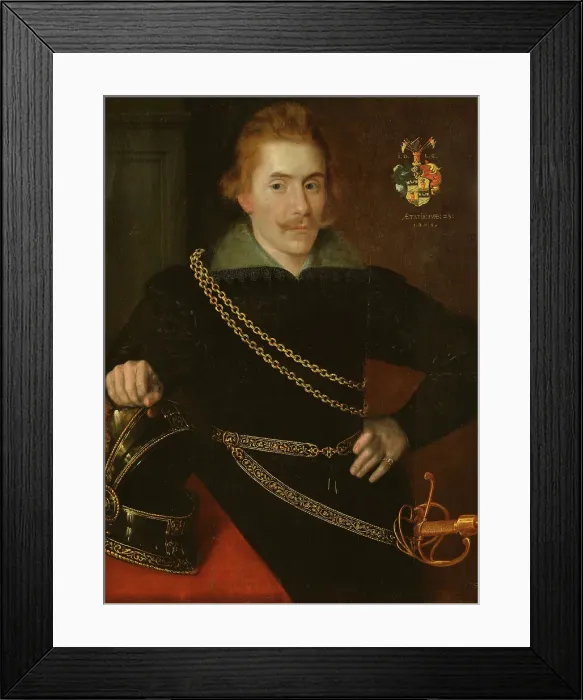 Framed Print : Portrait of count Jacob de la Gardie, 1606. Creator: Unknown Framed Print : Portrait of count Jacob de la Gardie, 1606. Creator: Unknown