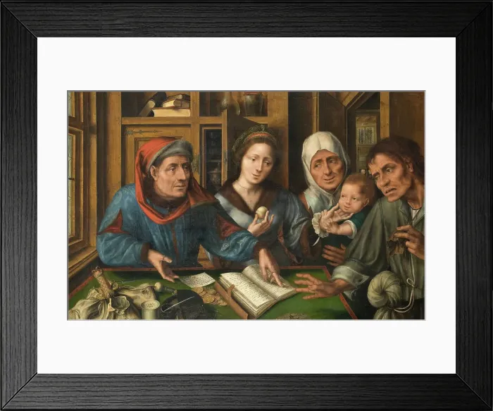 Framed Print : The Rent Receiver's Office, 1514. Creator: Jan Massys Framed Print : The Rent Receiver's Office, 1514. Creator: Jan Massys