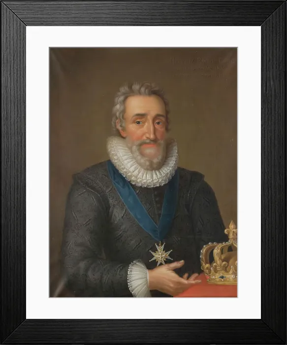 Framed Print : Henry IV, 1553-1610, King of France, c16th century. Creator: Anon Framed Print : Henry IV, 1553-1610, King of France, c16th century. Creator: Anon