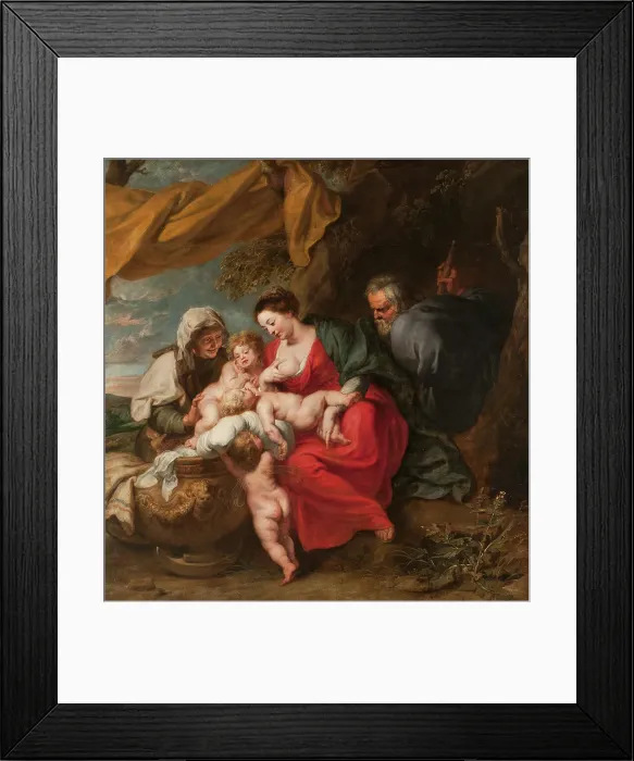 Framed Print : The Holy Family. Creator: Jan van den Hoecke Framed Print : The Holy Family. Creator: Jan van den Hoecke