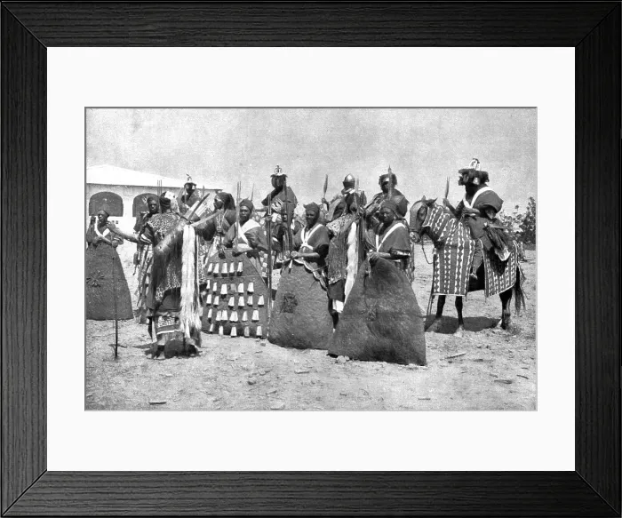 Framed Print : Distant Fronts, In Cameroon; Escort of the lamido of Rey Bouba... 191 Creator: Unknown Framed Print : Distant Fronts, In Cameroon; Escort of the lamido of Rey Bouba... 191 Creator: Unknown