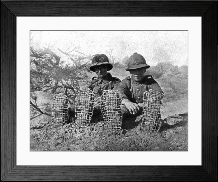 Framed Print : Distant Fronts, In Palestine; For walking on sand, 1917. Creator: Unknown