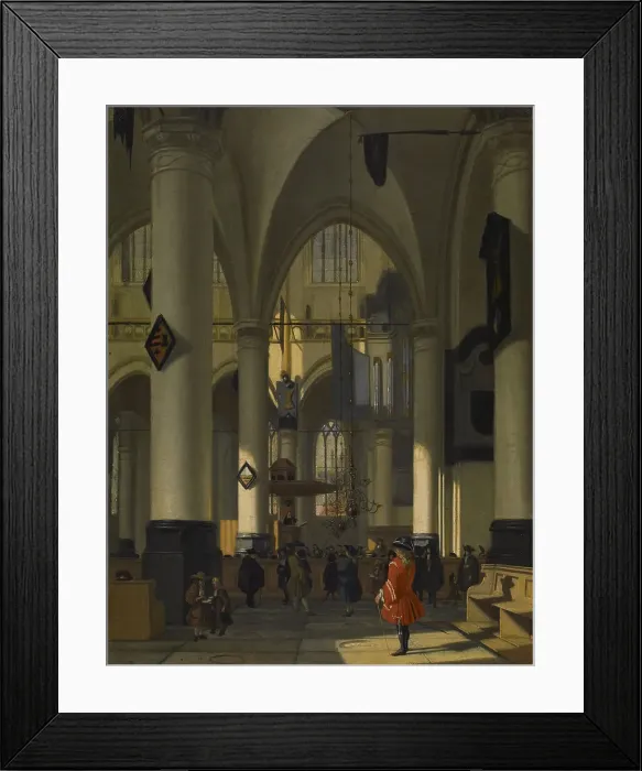 Framed Print : Imaginary Interior of a Protestant Church, c1690. Creator: Hendrick van Streeck Framed Print : Imaginary Interior of a Protestant Church, c1690. Creator: Hendrick van Streeck