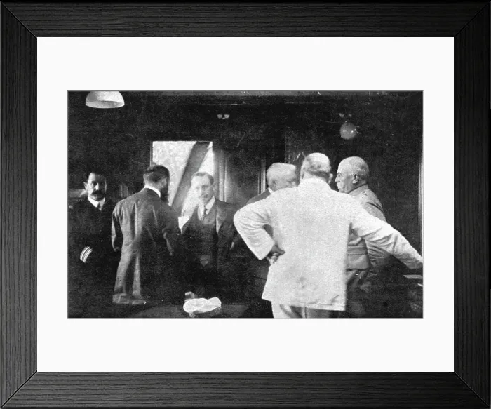Framed Print : Les Evenements de Grece; A bord du cuirasse : M.Jonnart en conference... 1917. Creator: Unknown. Les Evenements de Grece; A bord du cuirasse : M.Jonnart en conference... 1917. Creator: Unknown Framed Print : Les Evenements de Grece; A bord du cuirasse : M.Jonnart en conference... 1917. Creator: Unknown. Les Evenements de Grece; A bord du cuirasse : M.Jonnart en conference... 1917. Creator: Unknown