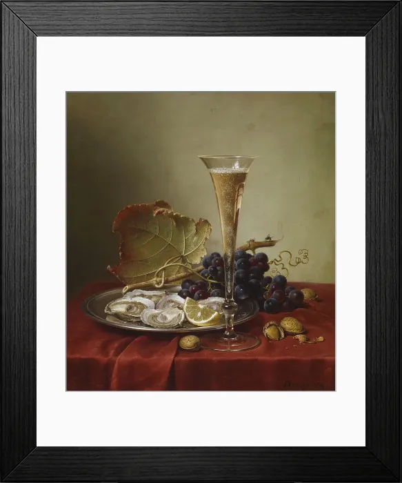 Framed Print : Still Life, 1859. Creator: Johann Wilhelm Preyer Framed Print : Still Life, 1859. Creator: Johann Wilhelm Preyer