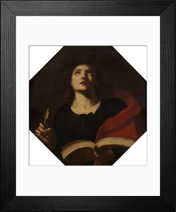 Framed Print : St John the Evangelist. Creator: Massimo Stanzione Framed Print : St John the Evangelist. Creator: Massimo Stanzione