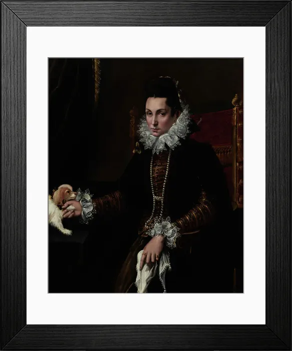 Framed Print : Portrait of Ginevra Aldrovandi Hercolani, c1595. Creator: Lavinia Fontana Framed Print : Portrait of Ginevra Aldrovandi Hercolani, c1595. Creator: Lavinia Fontana