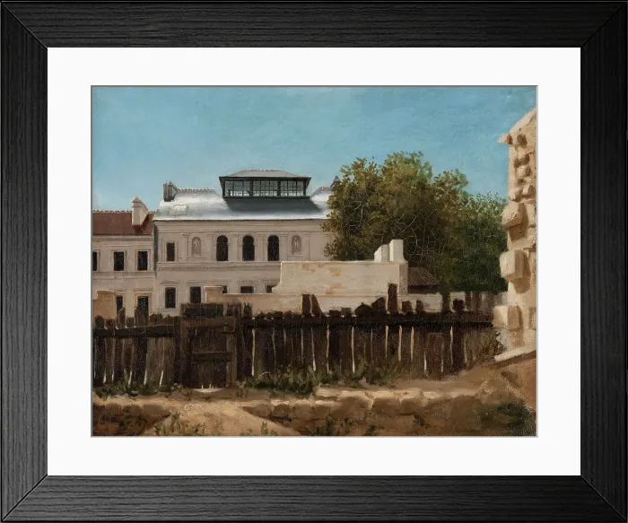 Framed Print : Demolition site with Palladian villa in the background, c.1820. Creator: Prosper Barbot Framed Print : Demolition site with Palladian villa in the background, c.1820. Creator: Prosper Barbot