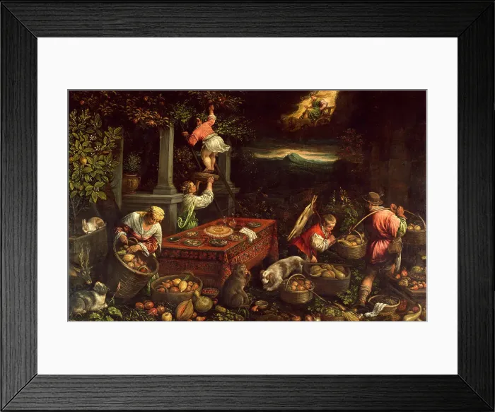 Framed Print : Allegory of the Element Earth, c1580. Creator: Leandro Bassano Framed Print : Allegory of the Element Earth, c1580. Creator: Leandro Bassano