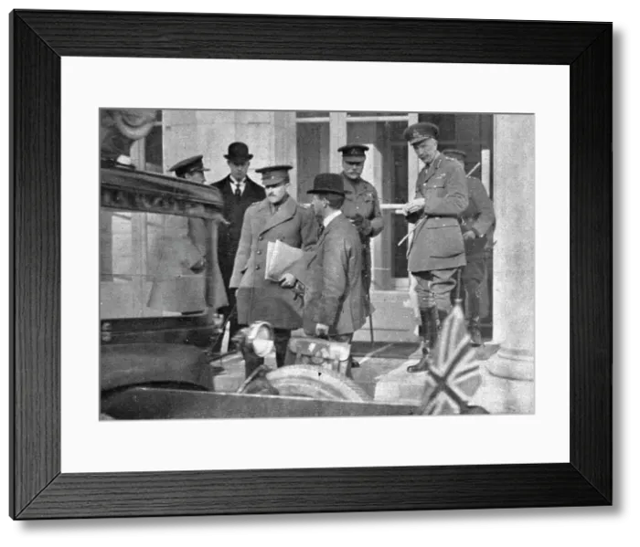 Framed Print : Inter-allied Solidarity; On the steps, Marshal Douglas Haig and General Wilson... 1918. Creator: Unknown Framed Print : Inter-allied Solidarity; On the steps, Marshal Douglas Haig and General Wilson... 1918. Creator: Unknown