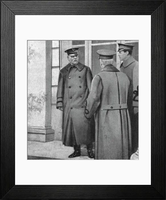 Framed Print : Inter-allied Solidarity; US Major General Bliss. First meeting of the Higher Inter-Allied... 1918 Creator: Unknown Framed Print : Inter-allied Solidarity; US Major General Bliss. First meeting of the Higher Inter-Allied... 1918 Creator: Unknown