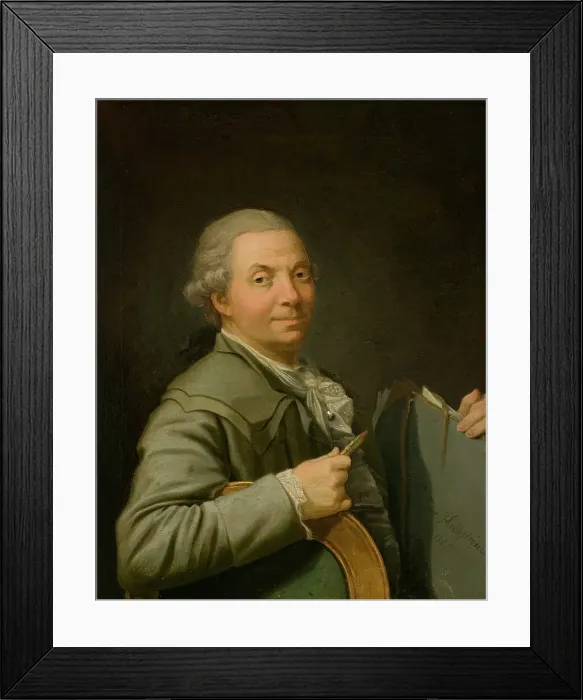 Framed Print : Self portrait, 1785. Creator: Per Hillestrom Framed Print : Self portrait, 1785. Creator: Per Hillestrom