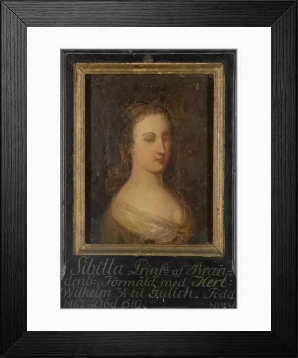 Framed Print : Sibylla, 1467-1510, Princess of Brandenburg Duchess of Jülich and Berg, c15th century. Creator: Anon Framed Print : Sibylla, 1467-1510, Princess of Brandenburg Duchess of Jülich and Berg, c15th century. Creator: Anon