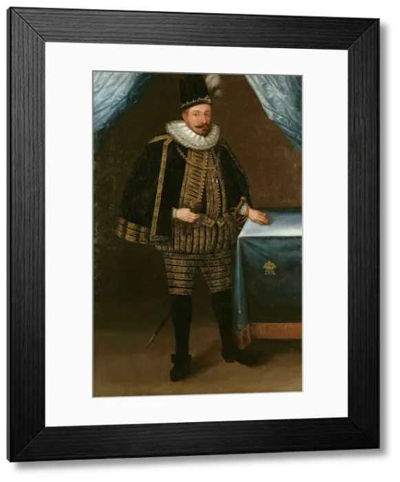 Framed Print : Sigismund, 1566-1632, King of Sweden King of Poland, c17th century. Creator: Anon Framed Print : Sigismund, 1566-1632, King of Sweden King of Poland, c17th century. Creator: Anon