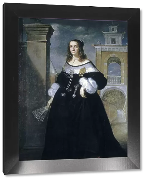 Portrait of Margherita, Wife of Baldassare Vandergoes, 1655-60. Creator: Luigi Primo