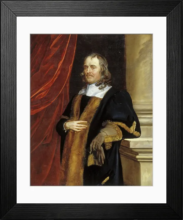 Framed Print : Portrait of P. Lenéve, Alderman of Norwich, 1656-1658. Creator: Peter Lely Framed Print : Portrait of P. Lenéve, Alderman of Norwich, 1656-1658. Creator: Peter Lely