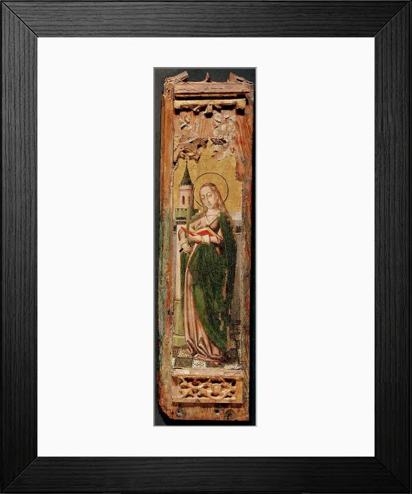 Framed Print : St Barbara, 16th century. Creator: Unknown Framed Print : St Barbara, 16th century. Creator: Unknown
