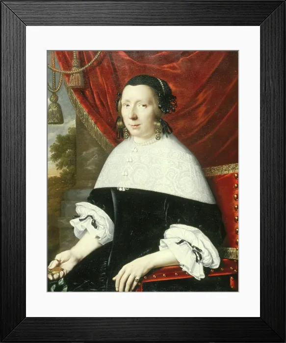 Framed Print : Portrait of a Woman, 1663. Creator: Pieter Nason Framed Print : Portrait of a Woman, 1663. Creator: Pieter Nason