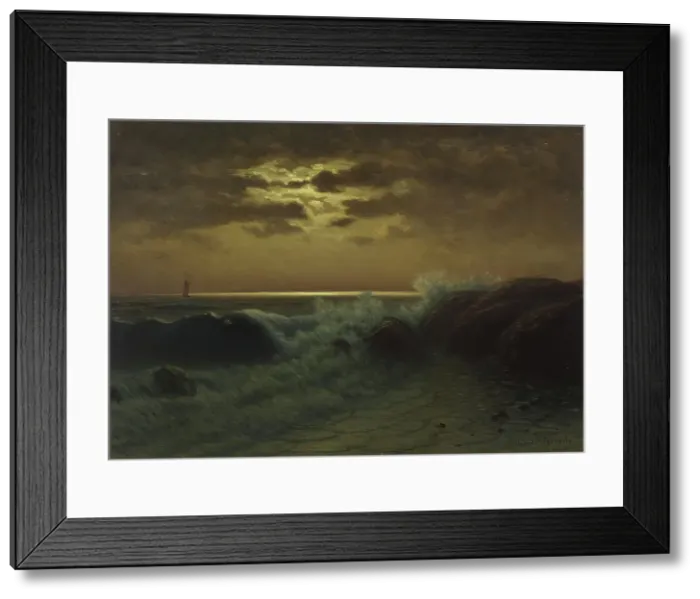 Framed Print : Seascape, c1900. Creator: Richard Gruelle Framed Print : Seascape, c1900. Creator: Richard Gruelle