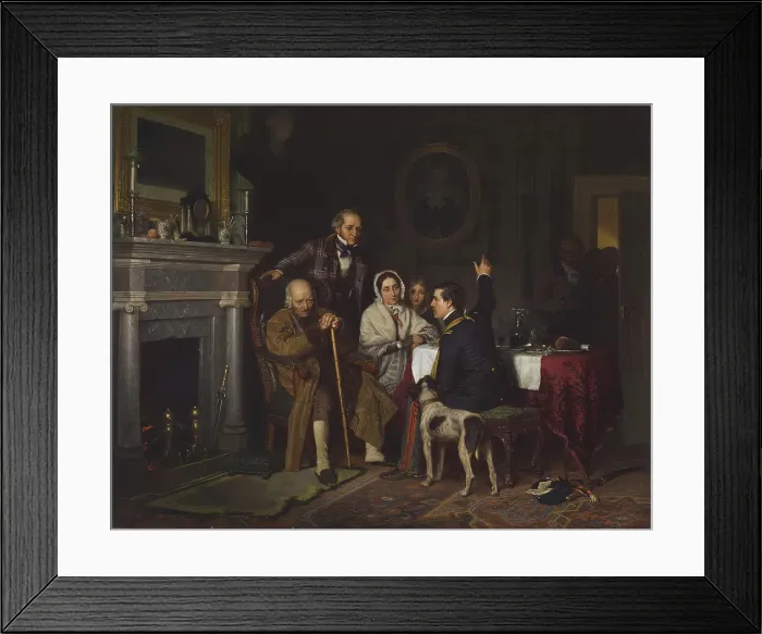 Framed Print : Old 76 and Young 48, 1849. Creator: Richard Caton Woodville Framed Print : Old 76 and Young 48, 1849. Creator: Richard Caton Woodville