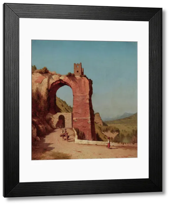 Framed Print : The Arch of Nero, 1871. Creator: Sanford Robinson Gifford Framed Print : The Arch of Nero, 1871. Creator: Sanford Robinson Gifford