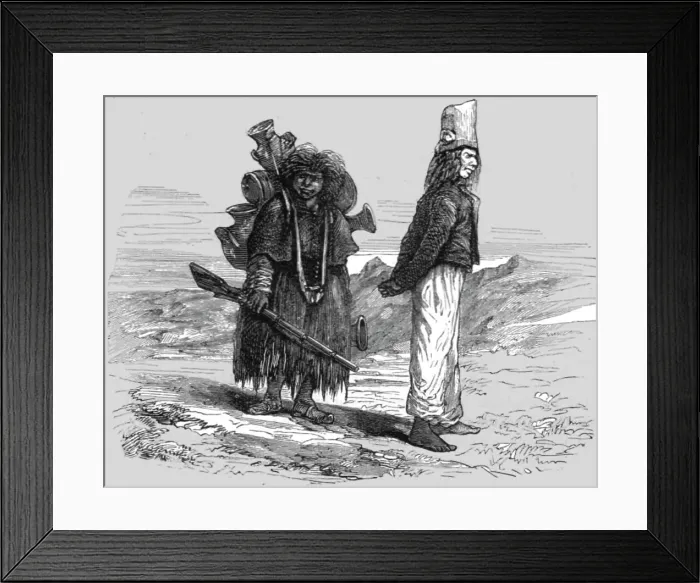 Framed Print : Sergeant Gomez and his Slave; About the Chincha Islands, 1875. Creator: Unknown Framed Print : Sergeant Gomez and his Slave; About the Chincha Islands, 1875. Creator: Unknown