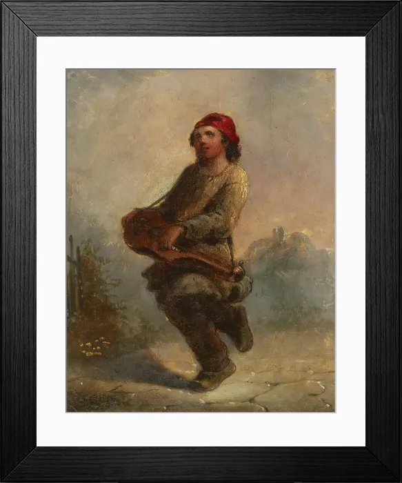 Framed Print : The Savoyard, 19th century. Creator: Alfred Jacob Miller Framed Print : The Savoyard, 19th century. Creator: Alfred Jacob Miller
