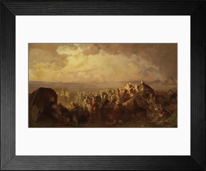 Framed Print : The Battle of Bråvalla. Study. Creator: Johan August Malmström Framed Print : The Battle of Bråvalla. Study. Creator: Johan August Malmström